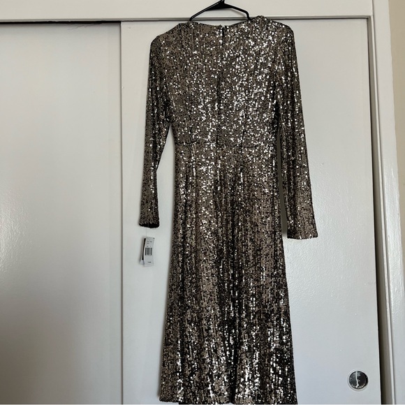 Taylor Sequins Slit Midi Dress - Picture 3 of 6
